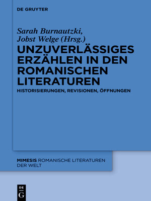 cover image of Unzuverlässiges Erzählen in den romanischen Literaturen